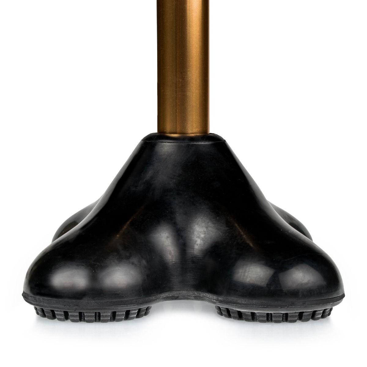 Closeup view of cane and 4-point tip