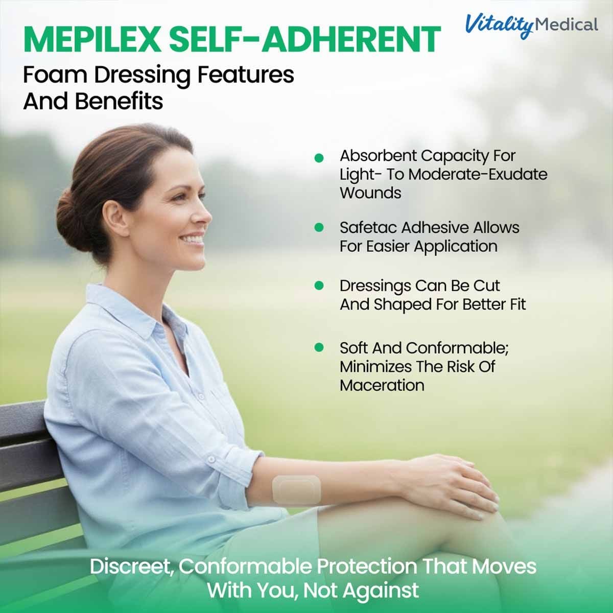 Image 6 of Molnlycke Mepilex Self-Adherent Foam Dressings