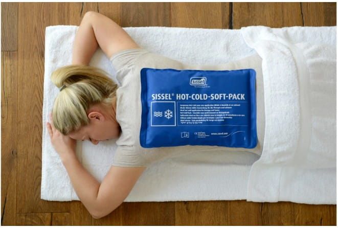 Soft Pack on a Woman's Upper Back