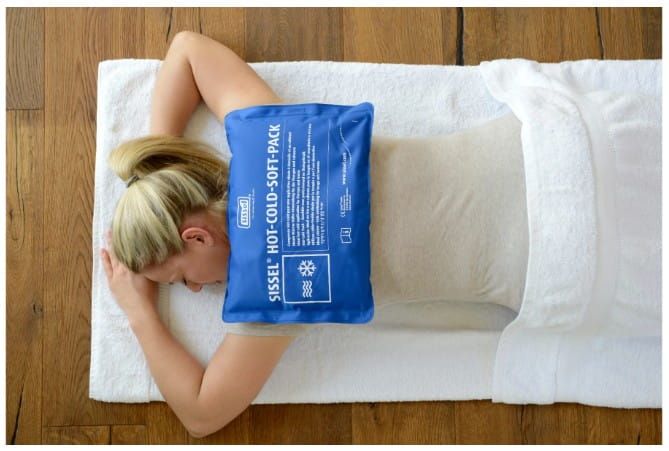 Soft Pack on a Woman's Shoulder Blades