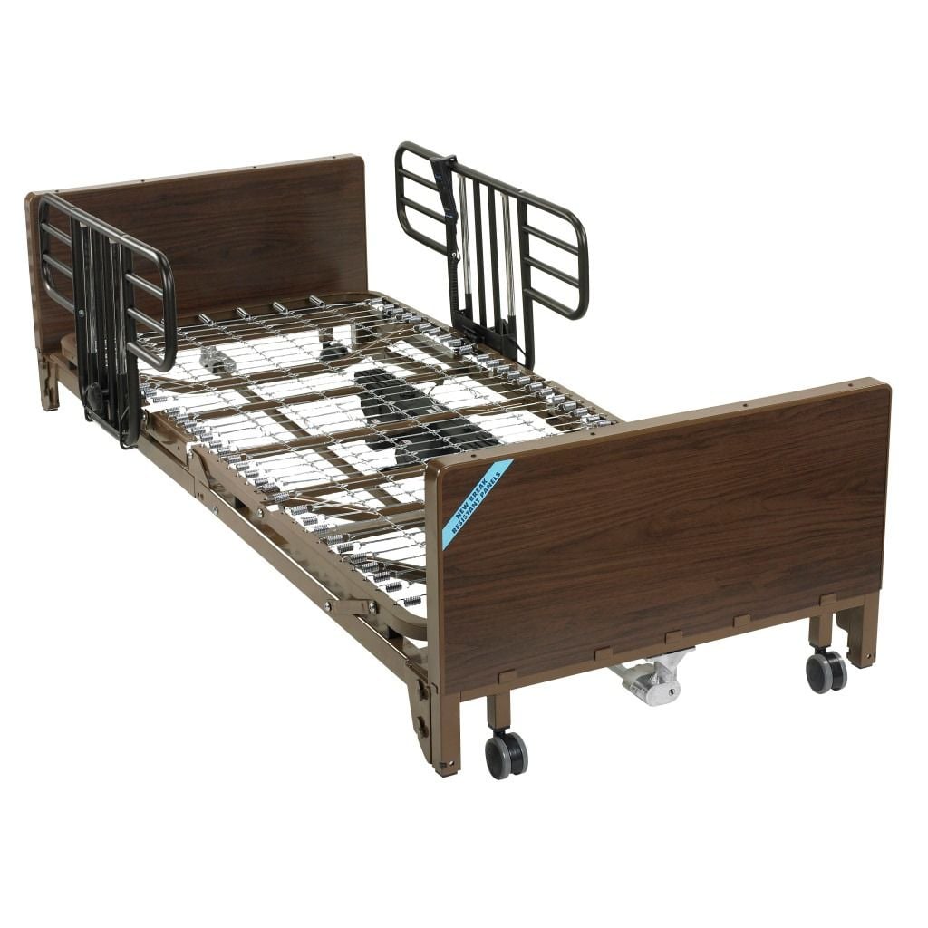 Bed with half rail