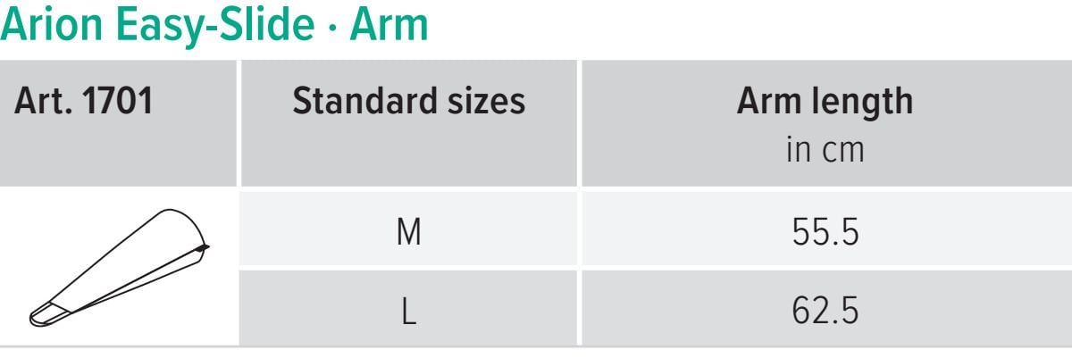Medium and large size guide.