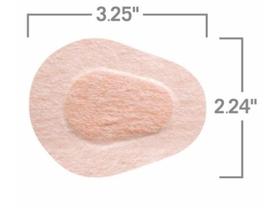 Regular Orthoptic Eye Patch Dimensions - 3.25 x 2.24 Inches