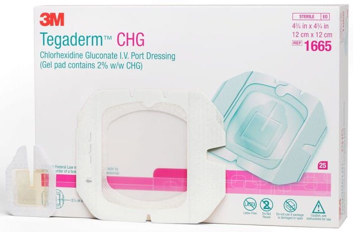 Tegaderm CHG 1665 | 4.75 x 4.75 Inch by 3M