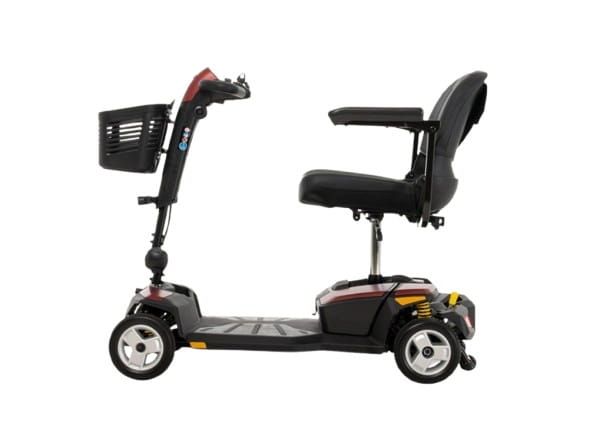 Side View of Garnet Red Scooter