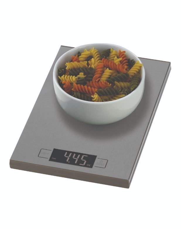 Scale Weighing Bowl of Pasta