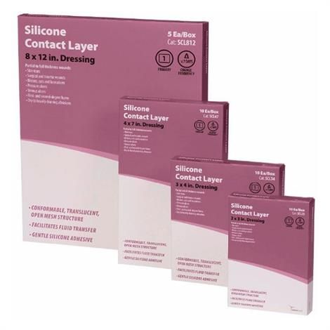 Image 1 of Cardinal Health Silicone Contact Layer Wound Dressing