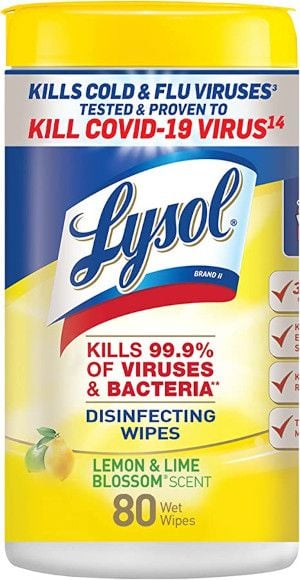 Lysol Lemon and Lime Wipes