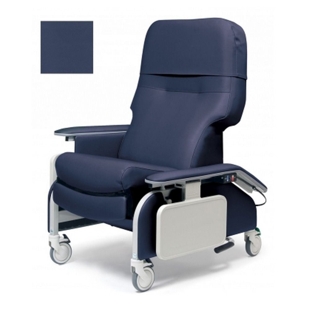 Lumex Deluxe Clinical Care Recliner - Royal Blue