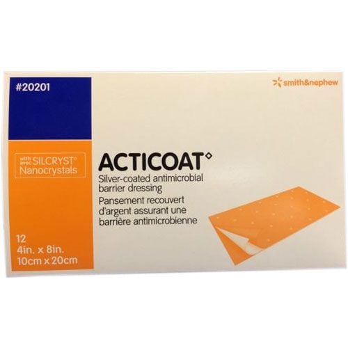 Smith and Nephew Acticoat 20201 Silver-Coated
