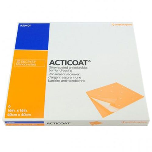 Smith and Nephew Acticoat 20401 Silver-Coated