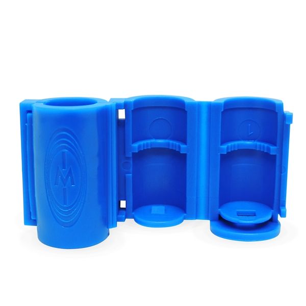Blue cap for Baxter Viaflex, Intravia, Aviva, and All-In-One EVA21-00B, 21-00B-100.