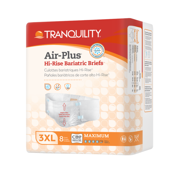 Tranquility Air-Plus Hi-Rise Bariatric Briefs - 3XL