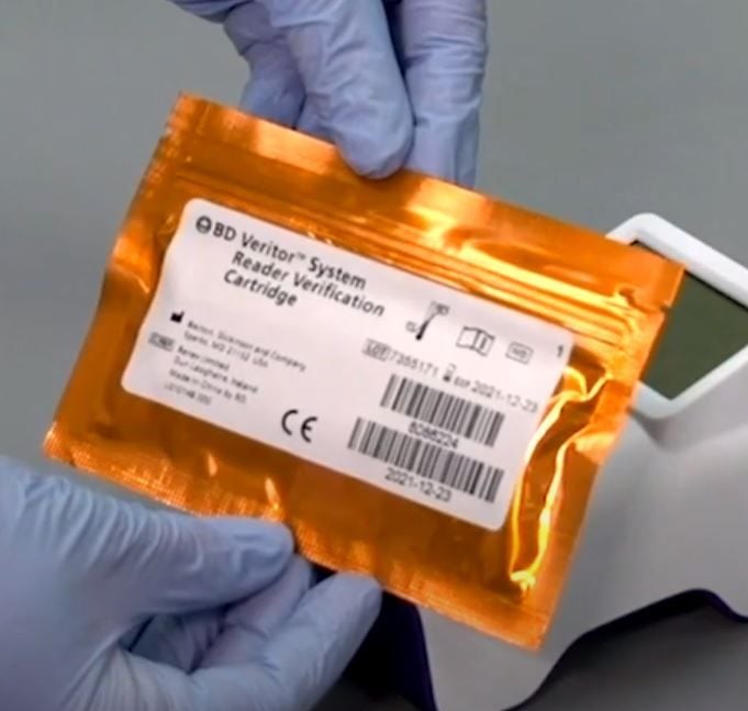 Reader Verification Cartridge in Packaging