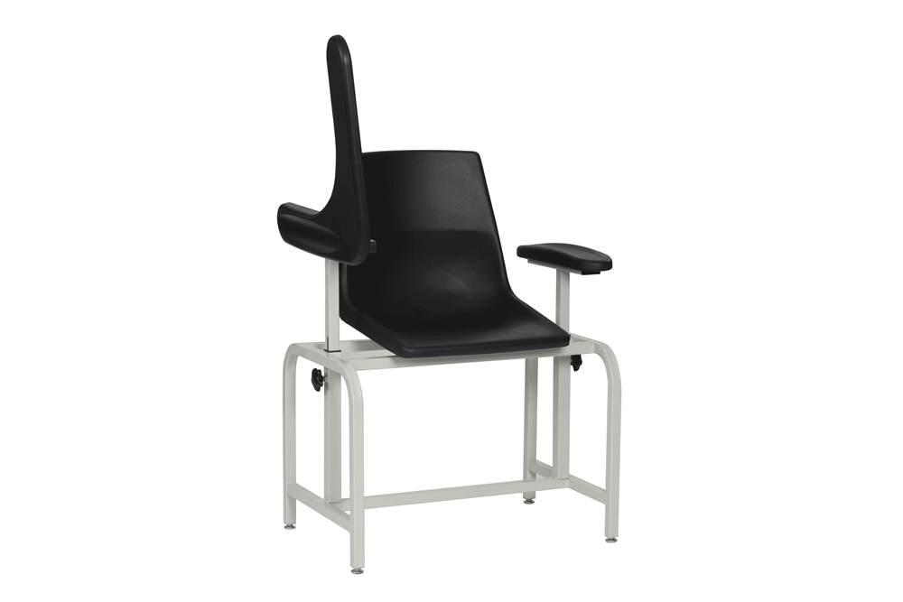 Blood Draw Chair 2571 with Flip Up Armrest Provides Easy Patient Access