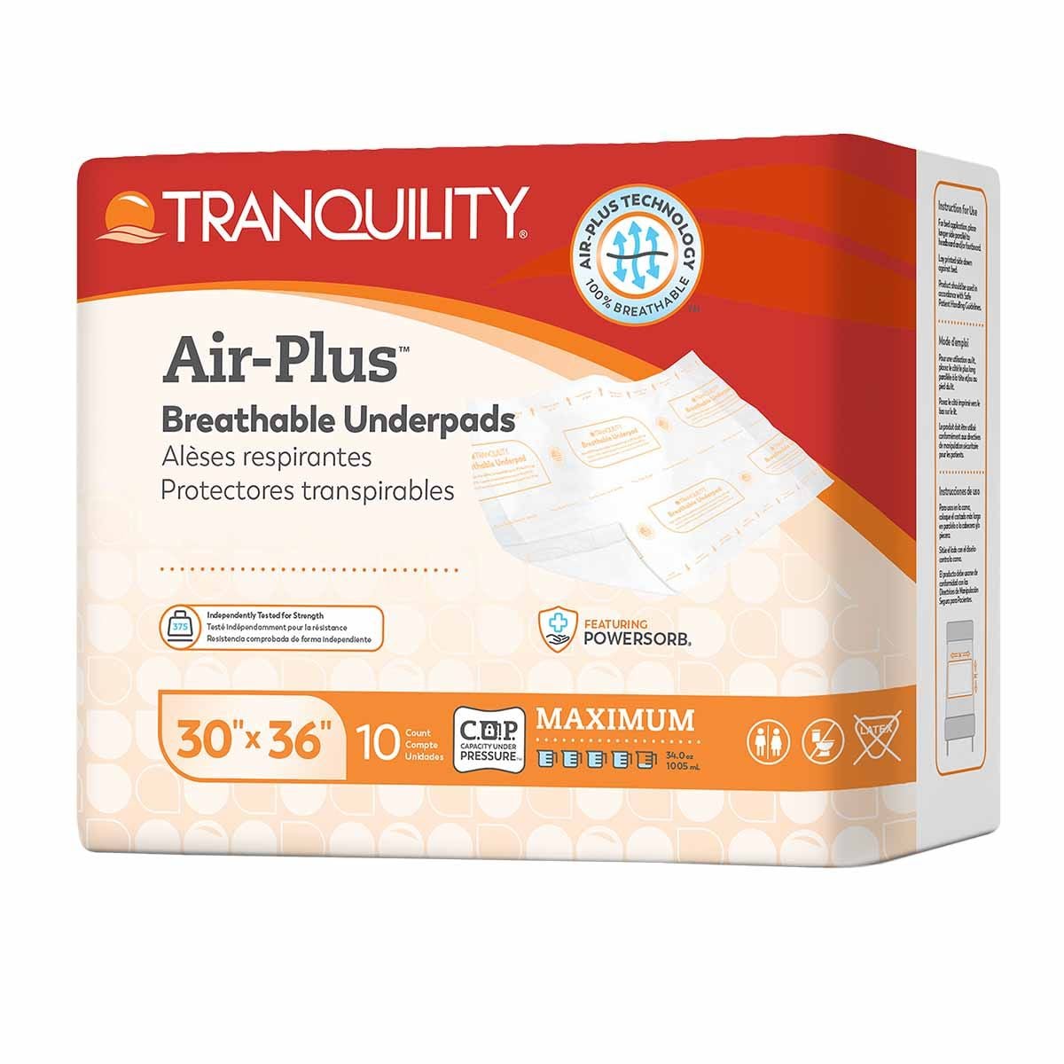 Tranquility AIR Plus Underpad Maximum Absorbency