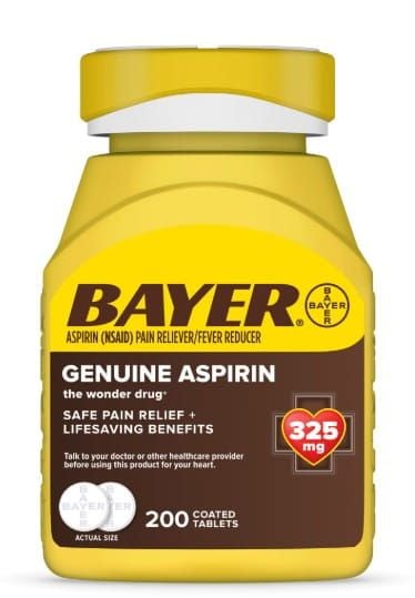 Bayer Genuine Aspirin, 325 mg Coated Tablets