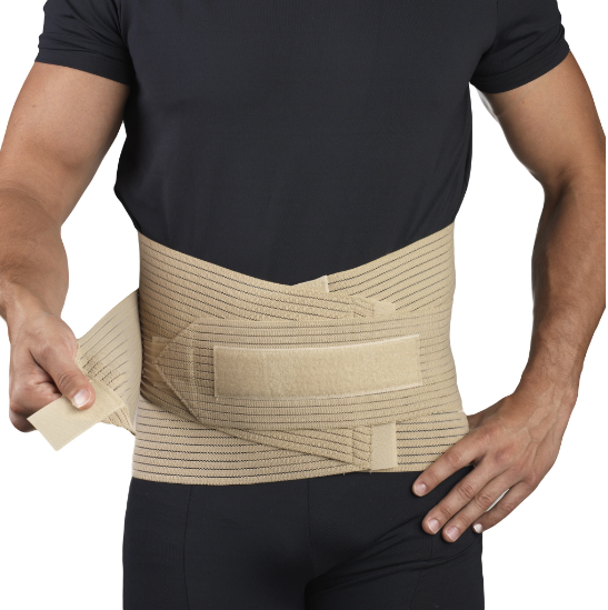 Image 2 of OTC Lumbosacral Support with Abdominal Uplift - Tan