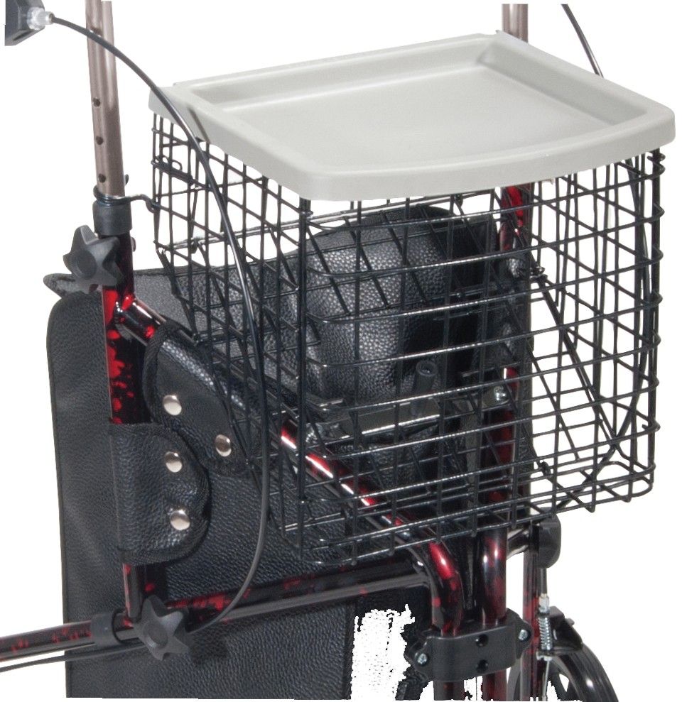 Storage basket at front with tray lid