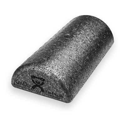 Black Composite Half Foam Roller, 6 x 12 Inch