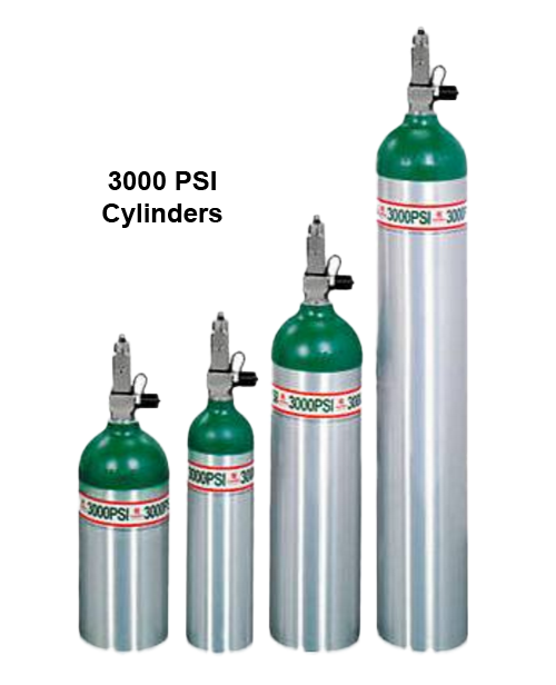 UltraFill 3000 PSI Oxygen Cylinders