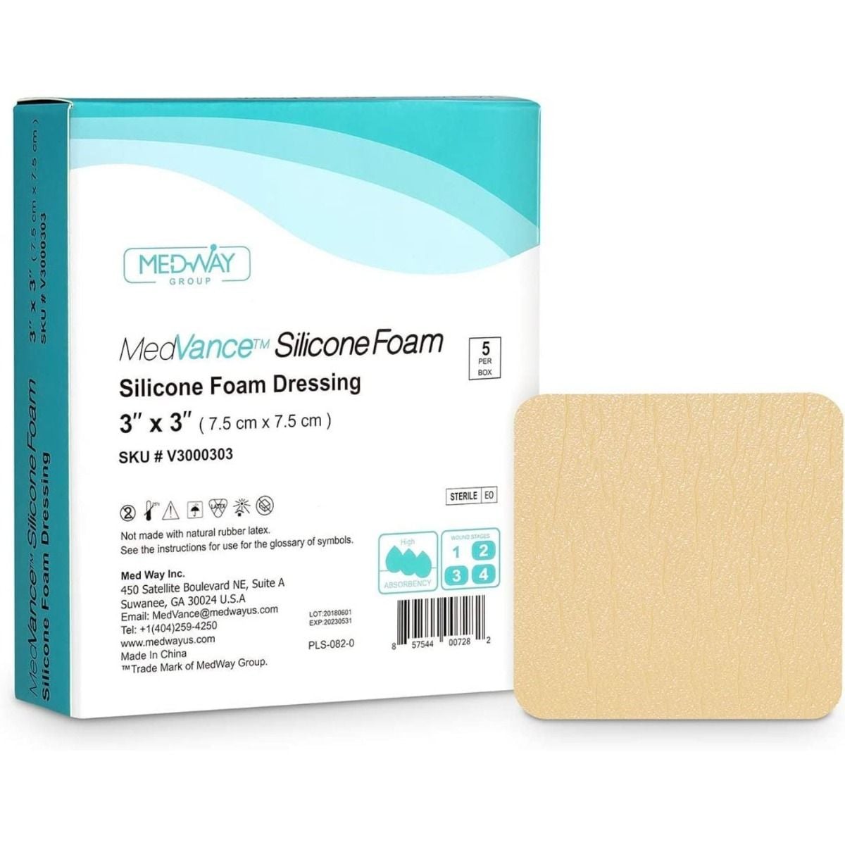 Image 1 of MedVance Silicone Foam Dressing