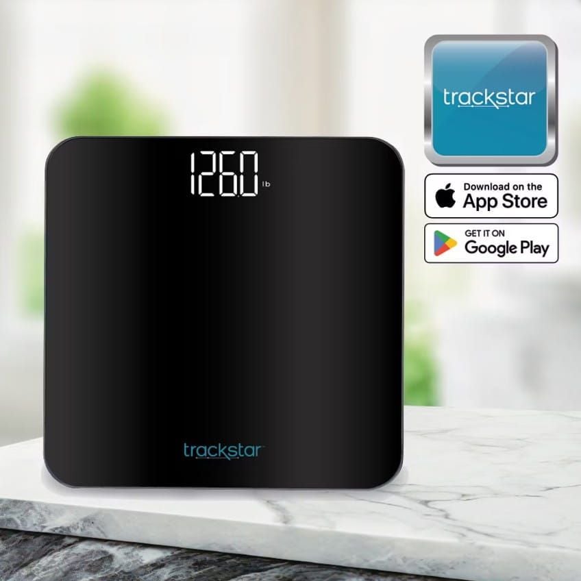 Black Bluetooth Scale With Trackstar App Compatibility