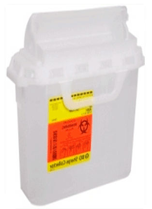 3 Gallon Pearl RecyKleen Sharps Collector with Counterbalanced Door 305053