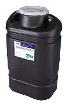 5 Gallon Black Hazardous Waste Collector One Piece 305067