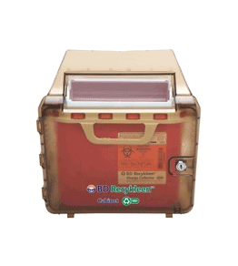 5.4 Quart Brown  Sharps Container