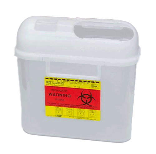 5.4 Quart Pearl BD Sharps Container Side Entry 305444
