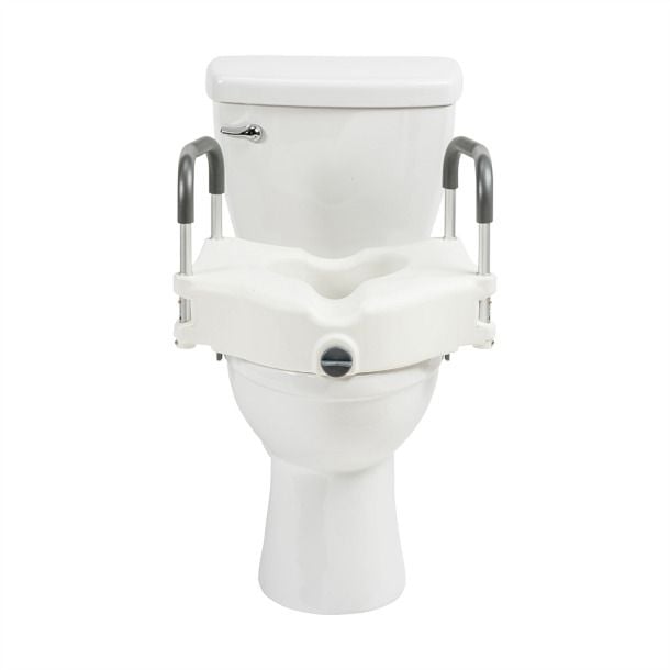 Image 4 of Drive Medical PreserveTech Secure Lock Raised Toilet Seat