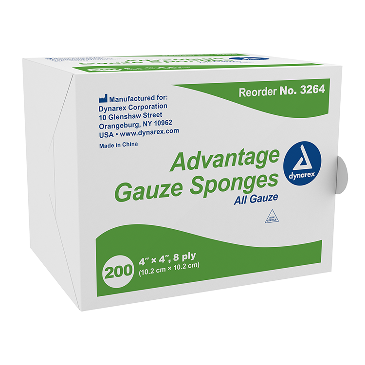 Dynarex Advantage 4 x 4 Inch Surgical Gauze Sponges