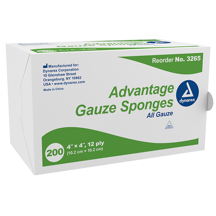 Dynarex 3265 Advantage 4 x 4 Inch Surgical Gauze Sponges