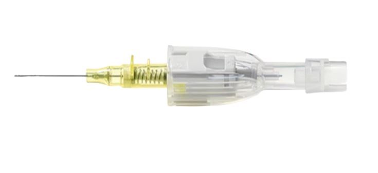 24 Gauge x 3/4 Inch, Yellow IV Catheter