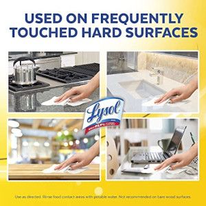 Image 4 of Lysol Lemon and Lime Blossom Scent Disinfecting Wipes