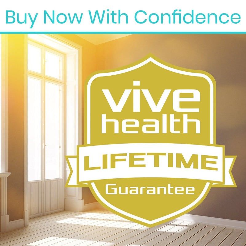 Buy now with confidence: Vive Health Lifetime Guarantee