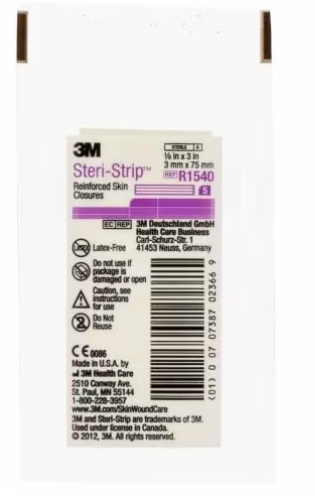 Image 1 of 3M Steri-Strip Reinforced Adhesive Skin Closures