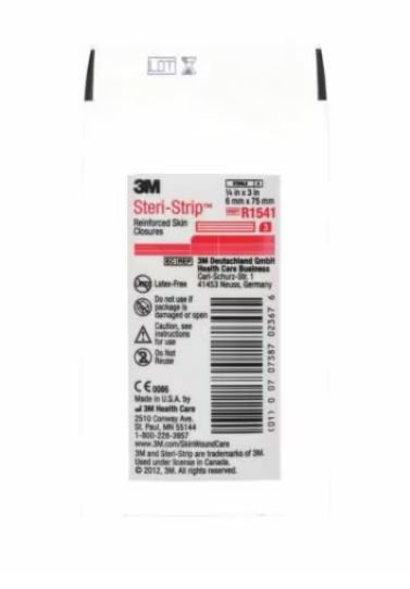 Image 2 of 3M Steri-Strip Reinforced Adhesive Skin Closures