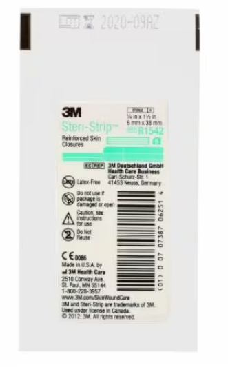 Image 3 of 3M Steri-Strip Reinforced Adhesive Skin Closures
