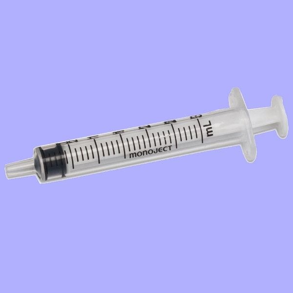 Image 1 of 3mL Syringes by Monoject | Luer Slip & Lock Tips