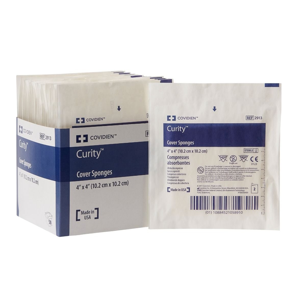 Covidien Curity 4 x 4 Inch Cover Sponges