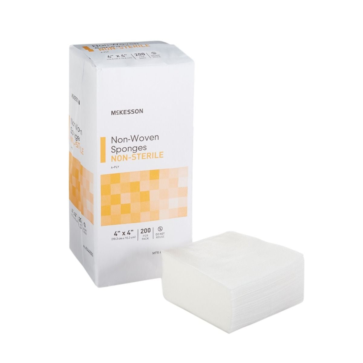 McKesson 4 x 4 Inch Non-Woven Sponges 4 Ply - 94442000 | Vitality