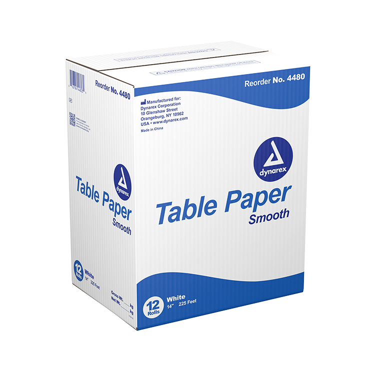 Dynarex White Smooth Table Paper - 14 Inch Width