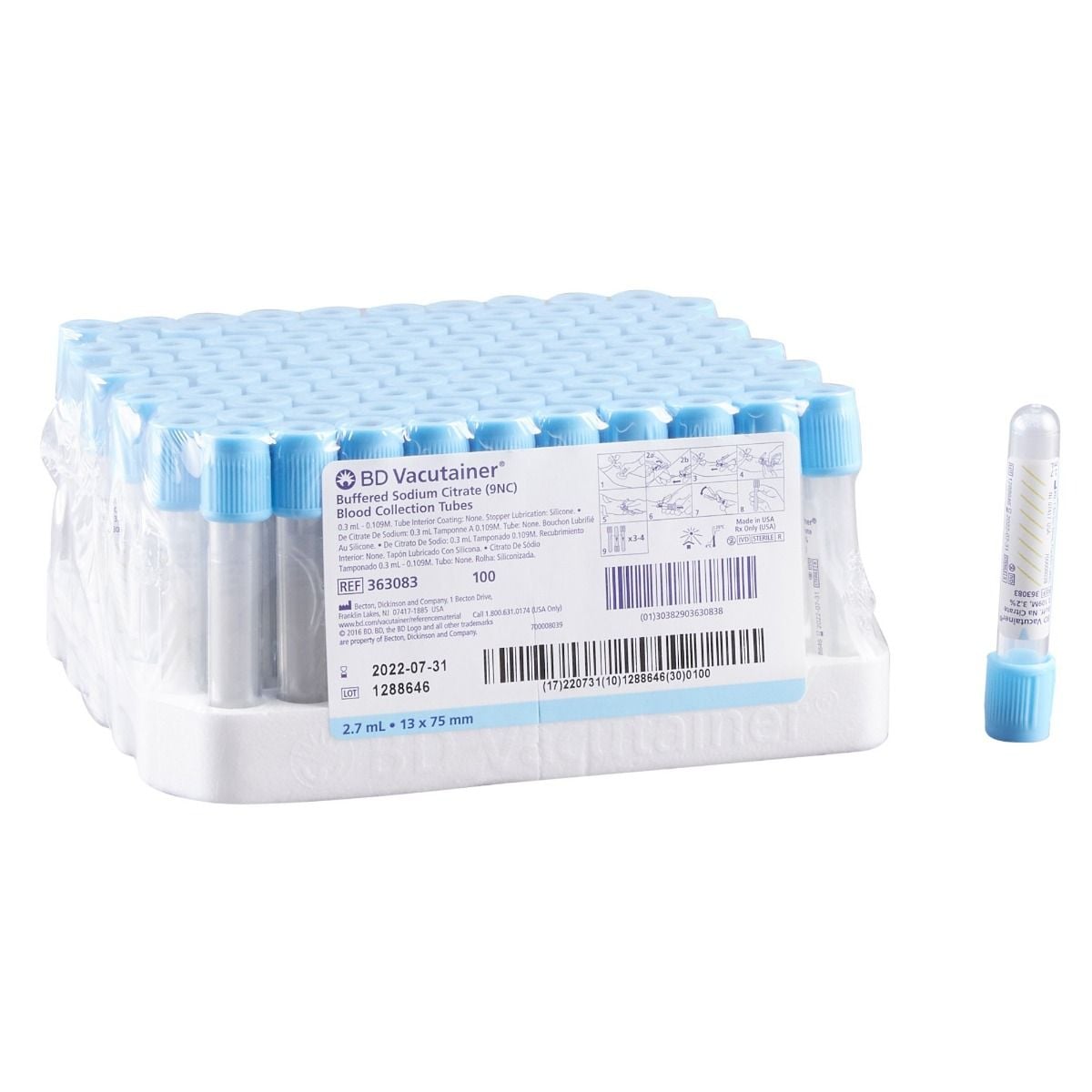BD Vacutainer Plus Coagulation Citrate Tubes