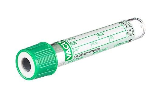 1 mL Screw Cap - Lithium Heparin, 13 x 75mm | 454081