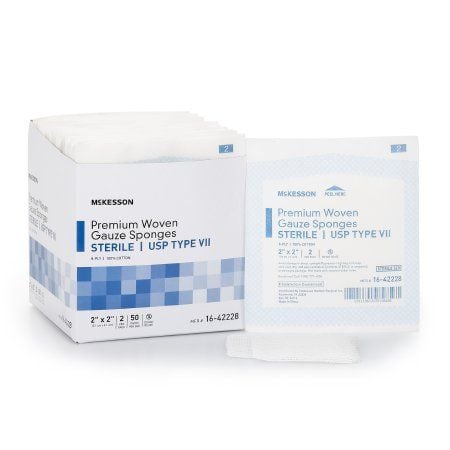 Image 1 of McKesson 2 x 2 Inch Gauze Sponges 8 Ply, Sterile - 16-42228