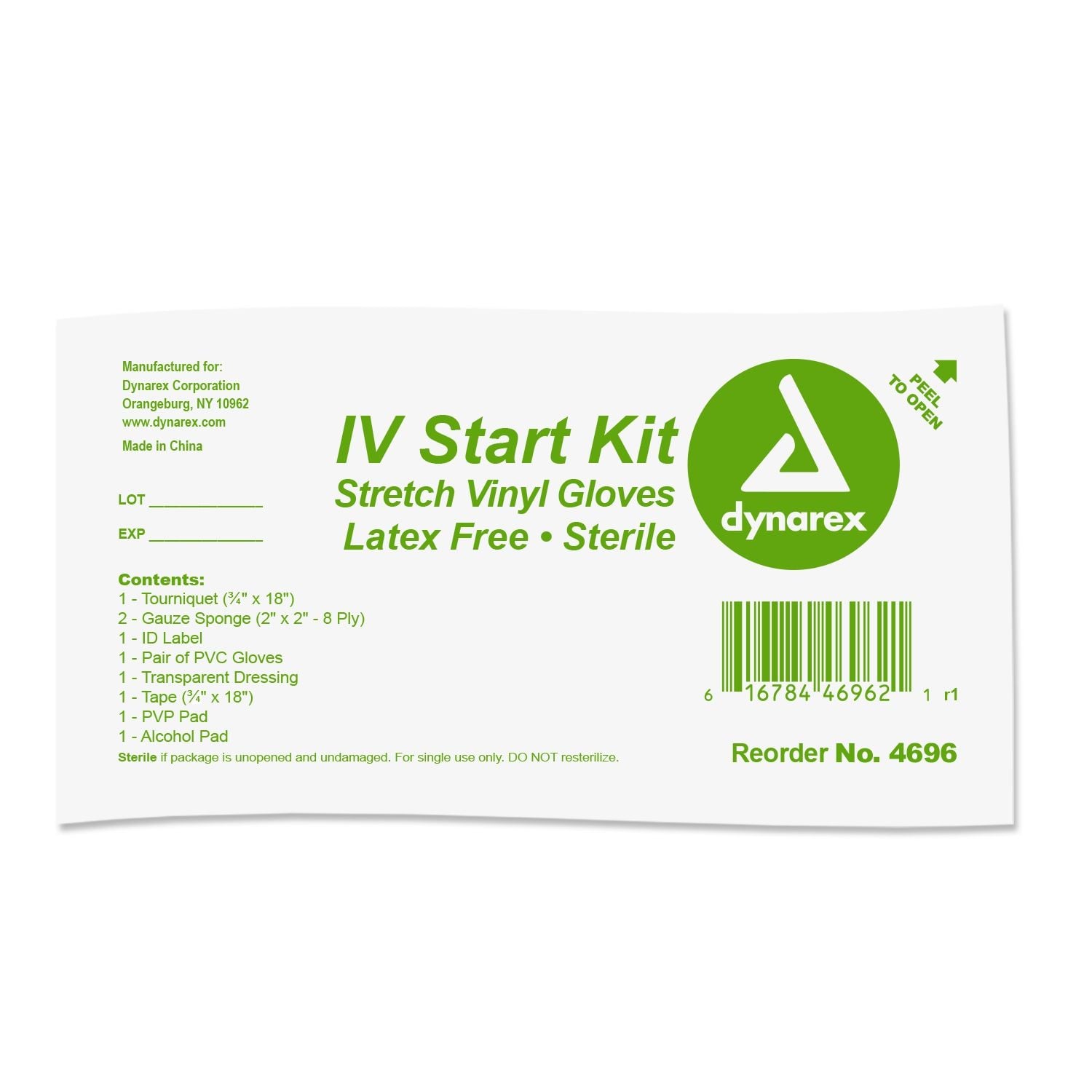 4696, Kit w/ Vinyl Gloves