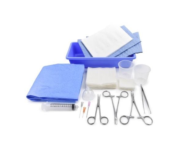 Medi-Pak Performance Plus Laceration Tray with Saf-Shield