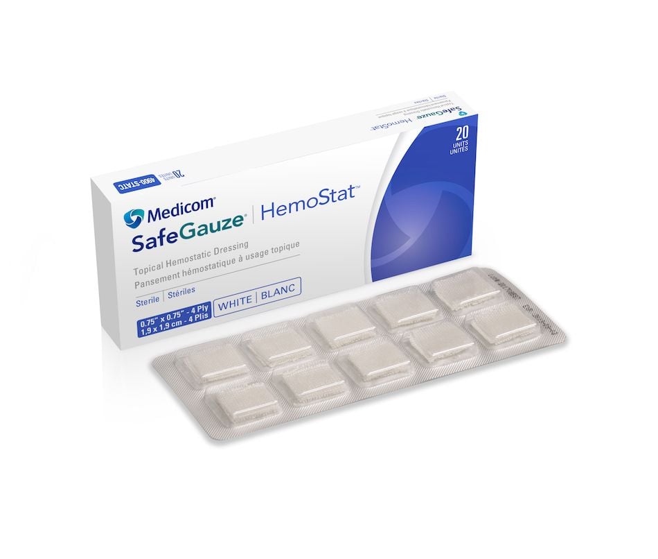 Image 1 of SafeGauze HemoStat Topical Hemostatic Dressing